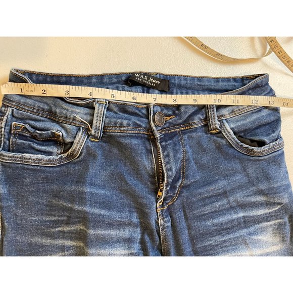 Wax Jean Womens Jegging Jeans Stretch Mid Rise Five Design Pockets Blue Size 9 - Picture 4 of 11